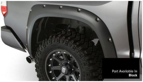 Bushwacker 16-17 Toyota Tundra Fleetside Pocket Style Flares 4pc 66.7/78.7/97.6in Bed - Black - 30918-33
