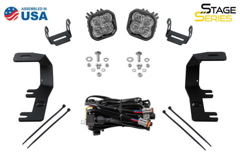 Diode Dynamics 14-19 Silverado/Sierra SS3 LED Ditch Light Kit - Yellow Pro Combo - DD6658