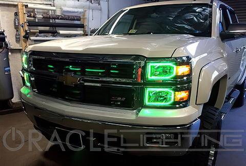 Oracle Chevrolet Silverado 14-15 Halo Kit Non-Projector Style - ColorSHIFT - 2271-330