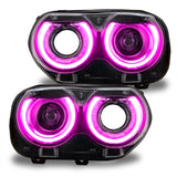 Oracle 15-21 Dodge Challenger RGB+W Headlight DRL Kit - ColorSHIFT w/ Simple Controller - 1329-504