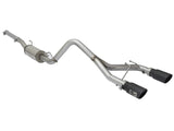 aFe Rebel Series CB 2.5in Dual Center Exit SS Exhaust w/ Black Tips 07-15 Jeep Wrangler 3.6L/3.8L V6 - 49-48056-B