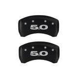 MGP Rear set 2 Caliper Covers Engraved Rear 50 Red finish silver ch - 10010RM50RD