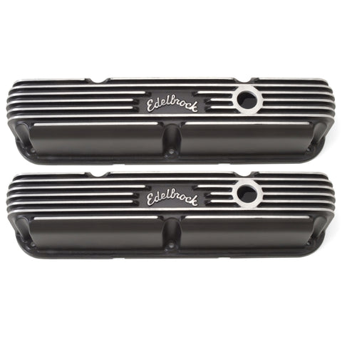 Edelbrock Valve Cover Classic Series Chrysler La 318-340-360 CI V8 Black - 41763