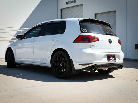 aFe MACH Force-Xp 3in to 2-1/2in Stainless Steel Axle-Back Exhaust Carbon - 15-17 Volkswagen GTI - 49-36417-C
