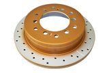 DBA 10-23 Lexus GX460 Rear Street Series Drilled & Slotted Rotor w/Gold Hat - DBA2737X