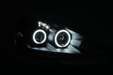 ANZO 2005-2006 Acura RSX Projector Headlights w/ Halo Black - 121197