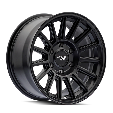 Dirty Life Journey 9316 17x8.5 / 6x139.7 BP / 0mm Offset / 106mm Hub Matte Black Wheel - 9316-7883MB