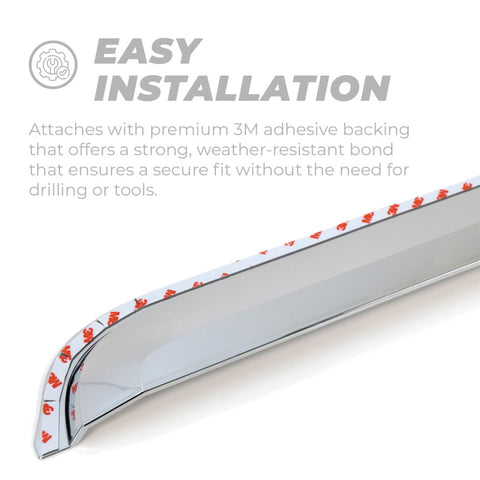 Putco 07-12 Dodge Caliber (Set of 4) Element Chrome Window Visors - 480141