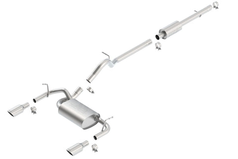 Borla 12-16 Jeep Wrangler JK 3.6L AT/MT 4Wheel 4dr Truck Single Split Rear Exit Catback Exhaust - 140459