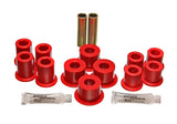 Energy Suspension 89-94 Toyota Pick Up 2WD (Exc T-100/Tundra) Red Rear Leaf Spring Bushing Set - 8.2107R