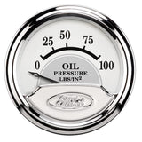 Autometer Ford Masterpiece 2in Short Sweep Electronic 0-100 PSI Oil Pressure Gauge - 880352