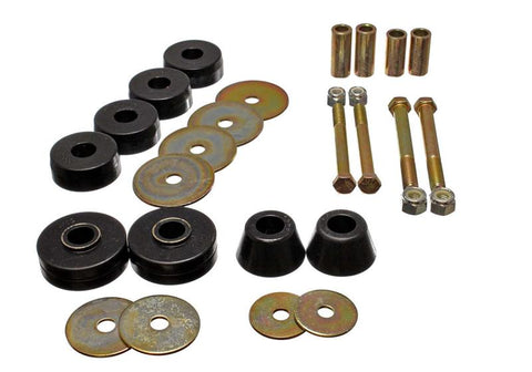 Energy Suspension Chevy Pickup Body Mounts - Black - 3.4137G