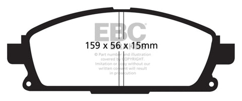EBC 01 Infiniti Q45 4.1 Ultimax2 Front Brake Pads - UD855