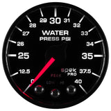 Autometer Spek-Pro - Nascar 2-1/16in Water Press 0- 40 psi Bfb - P551328-N1