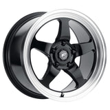 Forgestar D5 Drag 18x5.0 / 5x115 BP / ET-37 / 1.5in BS Gloss Black Wheel - F0918C071N37