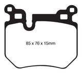 EBC 08-10 BMW 135 3.0 Twin Turbo Yellowstuff Rear Brake Pads - DP41996R