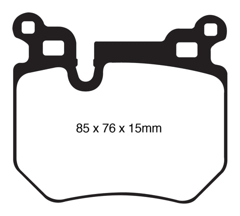 EBC 08-10 BMW 135 3.0 Twin Turbo Greenstuff Rear Brake Pads - DP21996