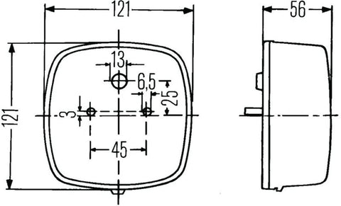 Hella 2578 Stop / Turn / Tail / License Plate Lamp - 002578701