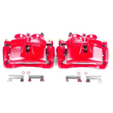 Power Stop 03-19 Chevrolet Express 3500 Front Red Calipers w/Brackets - Pair - S4816