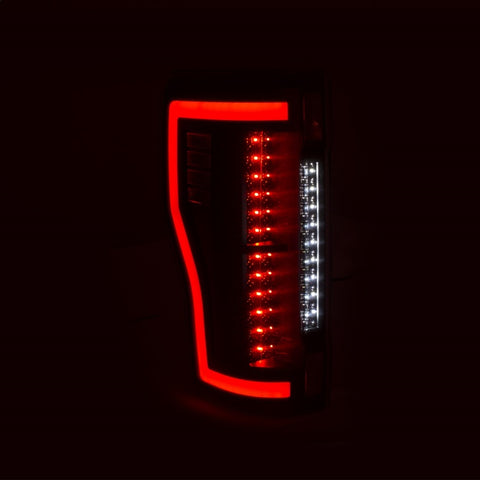 ANZO 2017+ Ford F-250 LED Taillights - Black/Smoke - 311288