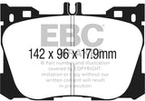 EBC 2019+ Mercedes-Benz CLS450 (C257) 3.0L Turbo Greenstuff Front Brake Pads - DP23070