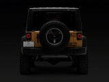 Raxiom 07-18 Jeep Wrangler JK Axial Series Halo LED Tail Lights- Blk Housing (Clear Lens) - J164240
