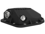 aFe 20-23 Jeep Gladiator JT (Dana M220) Pro Series Rear Differential Cover Black w/ Machined Fins - 46-71191B