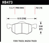 Hawk HPS Street Brake Pads - HB473F.752
