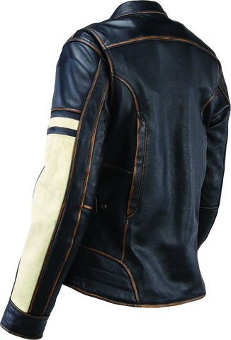 River Road Dame Vintage Leather Jacket Black Womens - Small - 094388