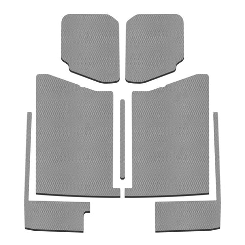 DEI 20-22 Jeep Gladiator JT 4-Door Boom Mat Complete Headliner Kit - 7 Piece - Gray Leather Look - 50186