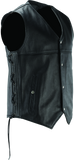 River Road Old Skool Leather Vest Black - Large - 094433