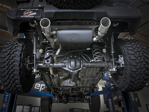 Rebel Series 2.5in 304 SS Cat-Back Exhaust w/ Polished Tips 2018+ Jeep Wrangler (JL) V6 3.6L - 49-38066-P