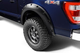 Bushwacker 21-22 Ford F-150 (Excl. Lightning) Pocket Style Fender Flares 2pc Rear - Black - 20134-02