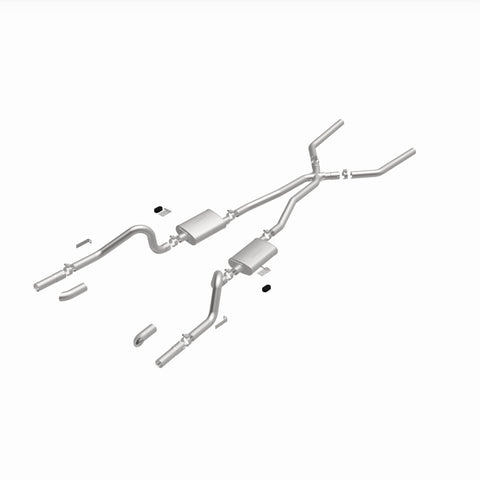 MagnaFlow SYS Cat-Back 67-70 Mustang 2.50inch w/Tru-X - 15816