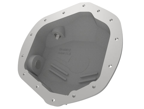 aFe Street Series Rear Differential Cover Raw w/ Machined Fins 01-18 GM Diesel Trucks V8-6.6L (td) - 46-71060A