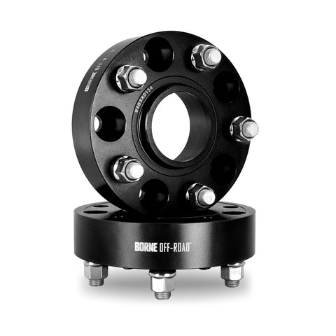 Borne Off-Road Wheel Spacers - 5x127 - 71.6 - 38.1mm - M14 - Black - BNWS-003-381BK