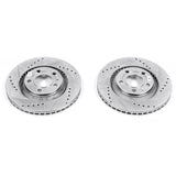 Power Stop 04-09 Audi S4 Rear Evolution Drilled & Slotted Rotors - Pair - EBR1014XPR