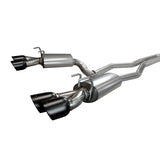 Kooks 10-15 Chevy Camaro SS/ZL1/1LE 3in Cat Back w/ 4in Slash Cut Black Tips - 22504280