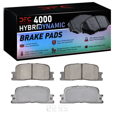 DFC 01-06 Toyota Highlander Hybrid Rear 4000 Hybridynamic Brake Pads - 4000-0885-00