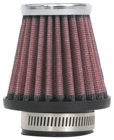 K&N Universal Round Tapered Chrome Filter 1.563in Flange ID x 3in Base OD x 2in Top OD x 3in H - RC-2310