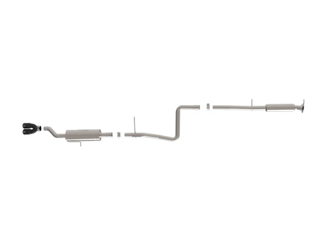 aFe Takeda Series 2 1/2in 304 SS Cat-Back 14-19 Ford Fiesta L4-1.6L w/Black Tip - 49-33134-B