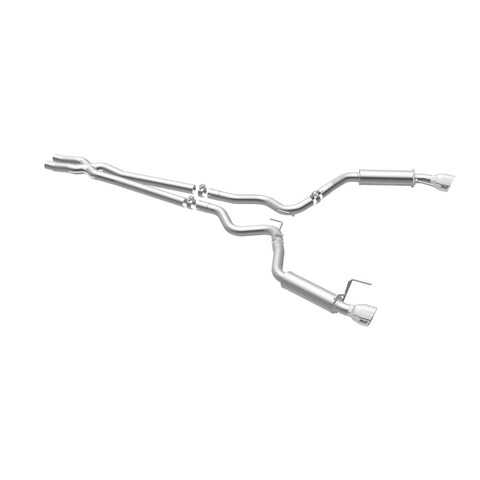 MagnaFlow Cat Back, SS, 2.5in, Competition, Dual Split Polished 4.5in Tips 2015 Ford Mustang V6 3.7L - 19099