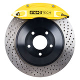 StopTech 05-10 Ford Mustang ST-40 355x32mm Yellow Caliper Drilled Rotors Front Big Brake Kit - 82.330.4700.82