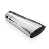 Stainless Works Single Wall Slash Cut Exhaust Tip - 3 1/2in Body 3in ID Inlet - 7031350