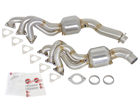 aFe Twisted Steel Headers (Catted) 01-06 BMW M3 L6-3.2L S54 - 48-36314-HC