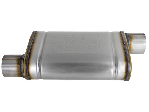 MACH Force-Xp 409 SS Muffler 3in ID Offset/Offset x 4in H x 9in W x 14in L - Oval Body - 49M00030