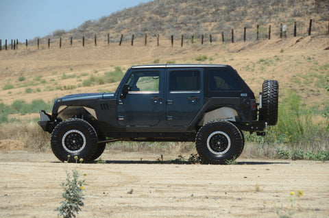 DV8 Offroad 07-18 Jeep Wrangler JK 2 Piece Fast Back Hard Top 4 Door - Black (DS Only) - HT07FB42