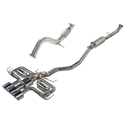 Remark 2023+ Honda Civic Type-R (FL5) Triple Tip Cat-Back Exhaust w/ Triple Tip & Front Pipe - RK-C3076H-09