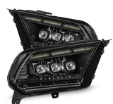 AlphaRex 10-12 Ford Mustang NOVA-Series LED Proj. Headlights Alpha-Blk w/Activ Lght & Seq.Sig SB DBL - 880490