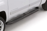 Lund 15-17 Chevy Colorado Crew Cab 4in. Oval Curved Steel Nerf Bars - Black - 23440360